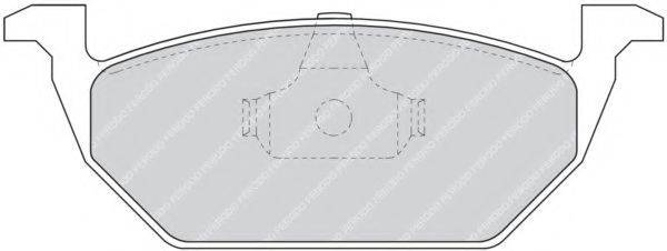 Комплект тормозных колодок, дисковый тормоз FERODO FDB1094