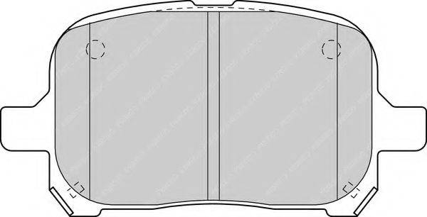 Комплект тормозных колодок, дисковый тормоз FERODO FDB1437