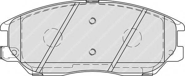 Комплект тормозных колодок, дисковый тормоз FERODO FDB1999