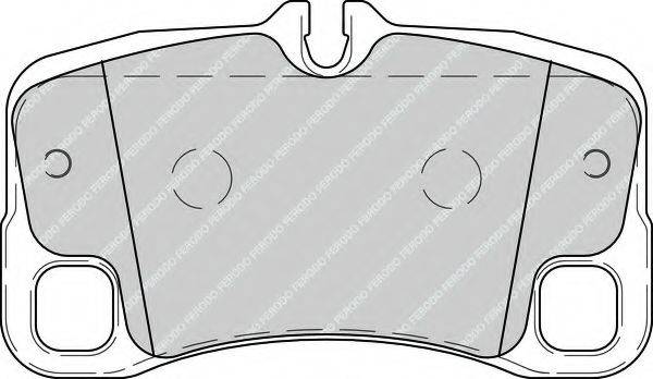 Комплект гальмівних колодок, дискове гальмо FERODO FDB4211