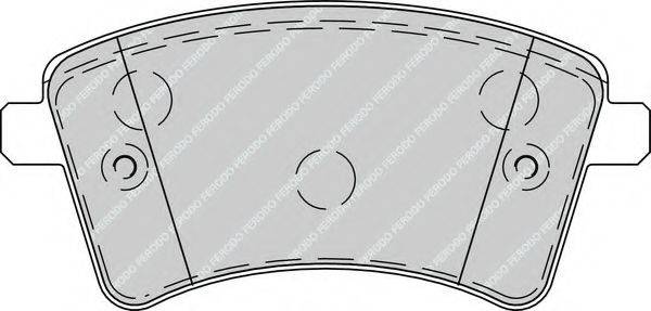 Комплект гальмівних колодок, дискове гальмо FERODO FDB4256