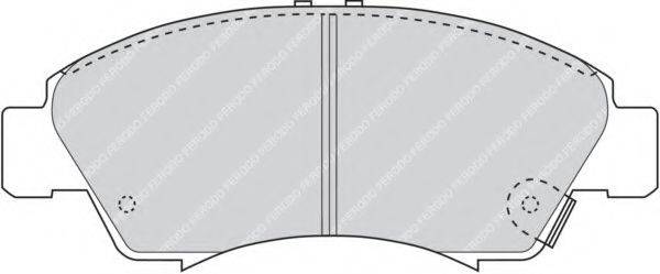 Комплект тормозных колодок, дисковый тормоз FERODO FDB777