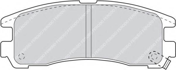 Комплект тормозных колодок, дисковый тормоз FERODO FDB803