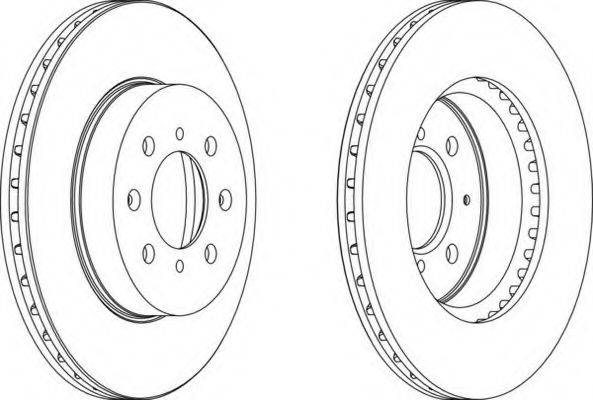 гальмівний диск FERODO DDF492