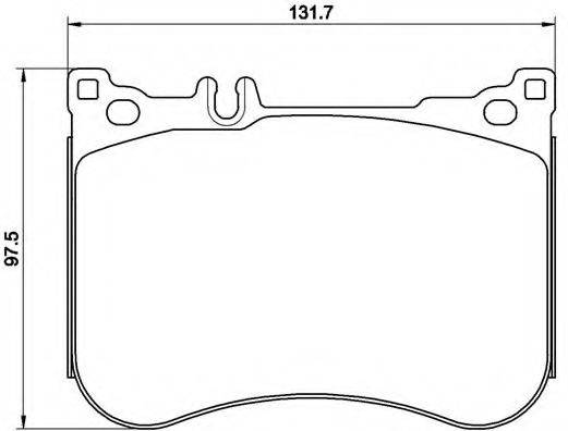 Комплект гальмівних колодок, дискове гальмо BREMBO P 50 114