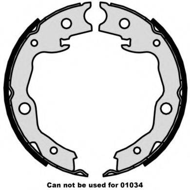 Комплект гальмівних колодок, стоянкова гальмівна система BREMBO S 56 545