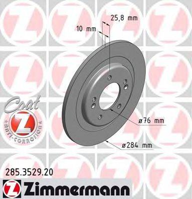 гальмівний диск ZIMMERMANN 285.3529.20