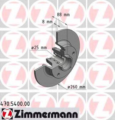 гальмівний диск ZIMMERMANN 470.5400.00