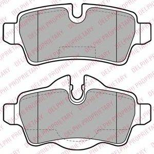 Комплект гальмівних колодок, дискове гальмо DELPHI LP2022