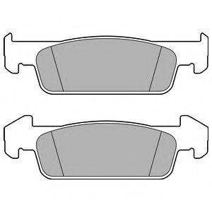 Комплект гальмівних колодок, дискове гальмо DELPHI LP2663