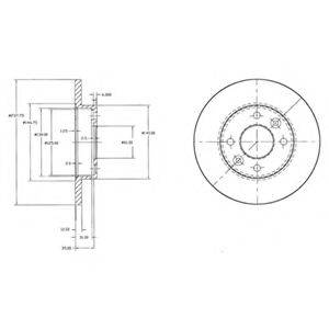 гальмівний диск DELPHI BG2217