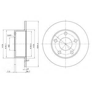 Тормозной диск DELPHI BG2746