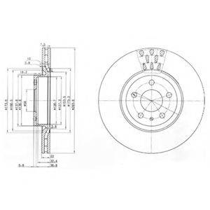 гальмівний диск DELPHI BG2512