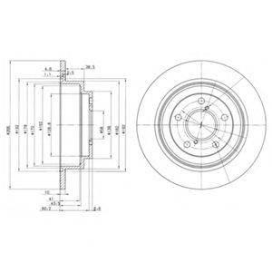 гальмівний диск DELPHI BG2826