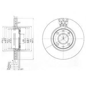 гальмівний диск DELPHI BG3574