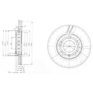 Тормозной диск DELPHI BG3695