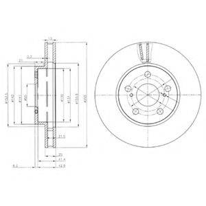 гальмівний диск DELPHI BG3850