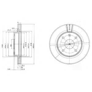 гальмівний диск DELPHI BG4003