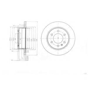 гальмівний диск DELPHI BG4033