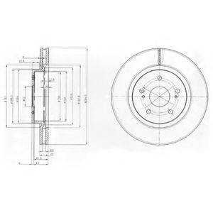 гальмівний диск DELPHI BG4131