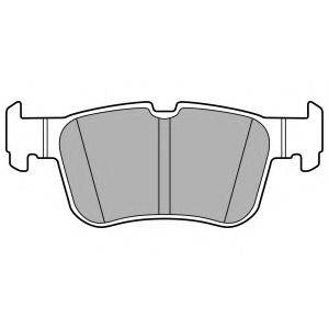 Комплект гальмівних колодок, дискове гальмо DELPHI LP3151