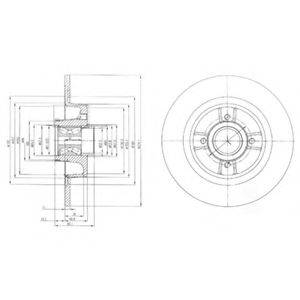 гальмівний диск DELPHI BG9029RS