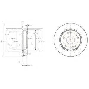 гальмівний диск DELPHI BG4118C