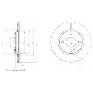 гальмівний диск DELPHI BG4170C