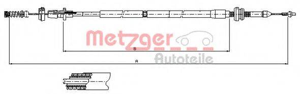 Тросик газу METZGER 10.0904