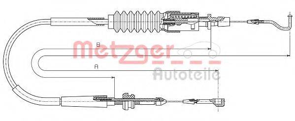 Тросик газу METZGER 14.4305