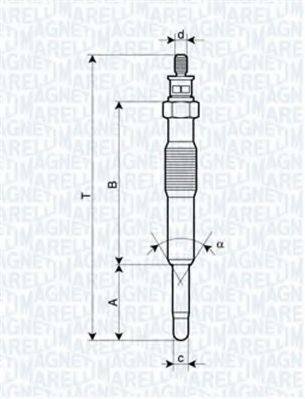 Свічка розжарювання MAGNETI MARELLI 062900017304